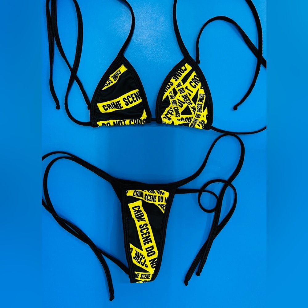 Microkini Bikini Crime Scene Exotic Dancewear
